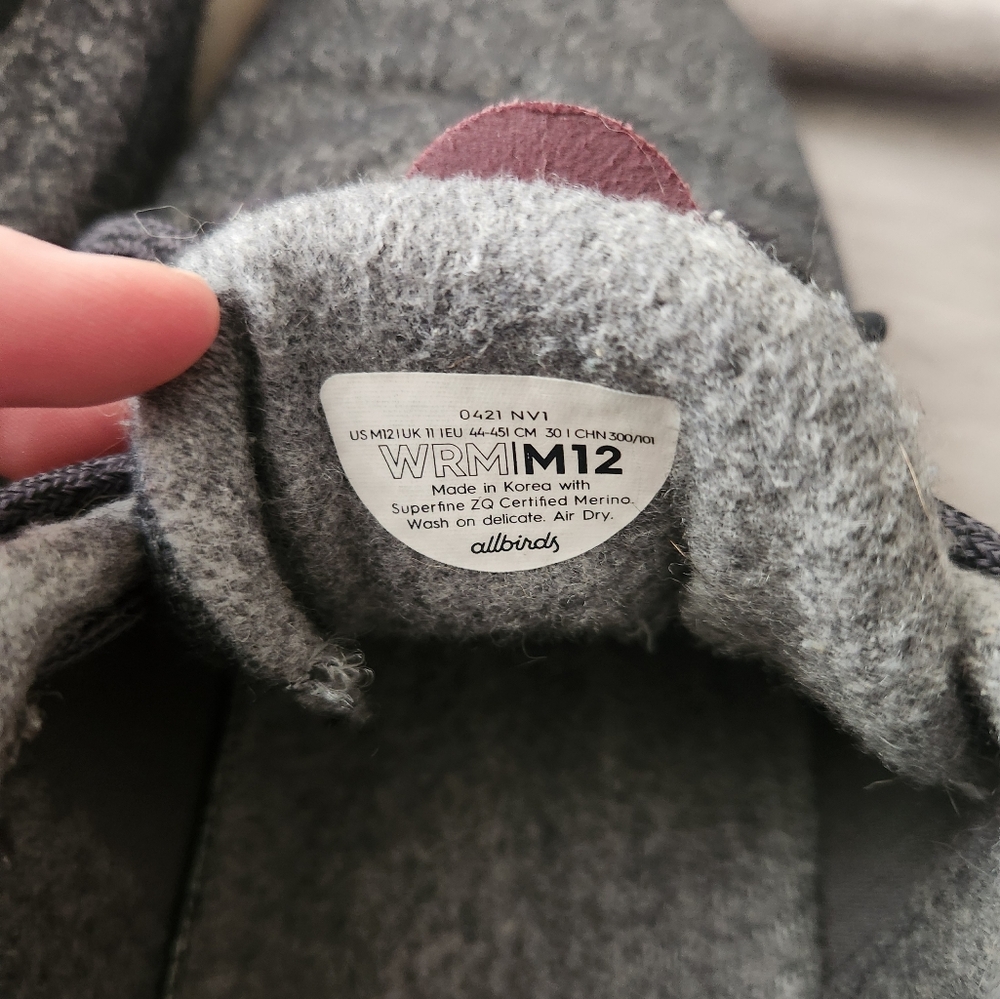 Allbirds Woolrunner Mizzles Size 12